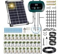 ZQEJEFD Kit D'irrigation Goutte à Goutte Automatique énergie Solaire, Système D'irrigation Automatique de Jardin avec Tuyau Goutte à Goutte de 35M,Systeme Arrosage Automatique pour Plantes, Jardin