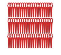 Zqemy Weed Wacker Lot de 200 lames de coupe en plastique pour débroussailleuse électrique sans fil Outil de rechange pour débroussailleuse