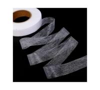 ZQINGQING Ourlet Thermocollant Ruban Adhésif Non Tissé Double Face 60M, À Repasser Sur Ourlet, Tissu Coudre, Vêtements, Patchwork, Fournitures De Couture, Bricolage(2.5CM-(Width))