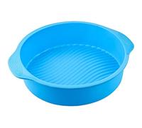 ZQINGQING Plaque Pizza Moule À Pain En Silicone Rond Antiadhésif, Ustensiles De Cuisson, Gâteau 3D, Outil, Plateau, D'anniversaire, Dessert, Outils, Moules(Blue)