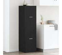 ZQQLVOO Armoire d'apothicaire en chêne noir, 40 x 41 x 144,5 cm, avec 4 étagères réglables pour bureau et rangement, design moderne, construction robuste
