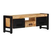 ZQQLVOO Armoire TV suspendue - Buffet - 120 x 30 x 40 cm - En bois massif de mangue