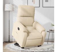 ZQQLVOO Fauteuil de relaxation électrique avec aide au lever et fonction allongée - Inclinaison à 135 °, rembourrage en microfibre, poche latérale, cadre en bois et métal robuste, charge maximale de