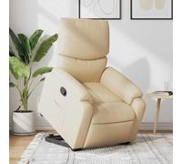ZQQLVOO Fauteuil de relaxation électrique avec aide au lever et fonction de couchage manuelle, dossier réglable jusqu'à 135 °C, housse en tissu respirant et stable
