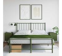 ZQQLVOO Lot de 2 tables de chevet industrielles Vert olive 36 x 39 x 50,5 cm Acier avec 2 tiroirs d'espace de rangement Table d'appoint robuste pour salon et bureau Résistant à l'humidité avec