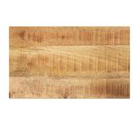 ZQQLVOO Plateau de table rectangulaire en bois massif - 50 x 30 x 2,5 cm - Design rustique - En bois de manguier - Robuste - Durable - Facile à nettoyer - Polyvalent