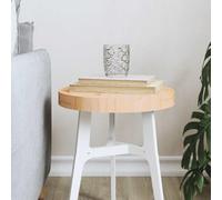 ZQQLVOO Plateau de table rond en bois de pin massif Ø 30 x 3 cm pour tables à manger et tables d'appoint, plateau robuste et stable avec aspect rustique, polyvalent pour les projets de meubles.