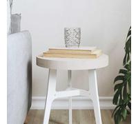 ZQQLVOO Plateau de table rond en bois massif de pin blanc Ø 30 x 3 cm pour table à manger, table d'appoint, plateau de table robuste et stable, polyvalent, matériau naturel, projets de meubles
