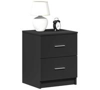 ZQQLVOO Table de chevet en bois avec 2 tiroirs, commode de rangement pour chambre à coucher, table de chevet stable avec poignées et surface résistante à l'humidité