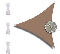 ZQXFZ Toldo Parasol 3 x 3 x 4,3 m, Para jardín, balcón, protección UV, incluye cuerdas de fijación, cubiertas de Agua, Color marrón