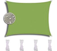 ZQXFZ Voile D'Ombrage Rectangulaire Anti UV 2X2.5m, Voiture,Restaurant,Jardin, Haute Densité Hdpe, ImperméAble Et RéSistante, Voile D'Ombrage Coloree -Vert