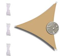 ZQXFZ Voile Triangulaire, 3X3X4.3m, pour Jardin Terrasse Camping, Durable, Dpe Respirant Anti UV Voile D'Ombrage -Sandgelb