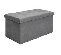 ZRHWSPD Repose Pieds Repose-Pieds, Tabouret de Rangement Pliable, Coffre Pliable, Cube de Rangement, siège rembourré, Couvercle Amovible, décoration d'intérieur(76x38x38cm)