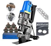 ZRLYbau Perforateur Hydraulique Électrique - Vitesse 2-3s, Ø6-20mm avec 5 Matrices, Profondeur 42mm, Positionnement Précis, Outil Professionnel pour Métaux Acier/Fer/Aluminium/Cuivre Anglesteel