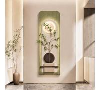 ZSCNYHMT Décoration Murale 3D LED Lumineuse avec télécommande, Art Mural en grès Sable texturé wabi-sabi, déco Murale Salon Chambre entrée Couloir(C,23.6 * 70.8in)