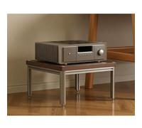 ZSCNYHMT Rack Média avec Étagères Réglables Et Rangement | Étagères réglables, design empilable, support cadre aluminium, rangement vinyles, pour espaces audio(A,9.8in)