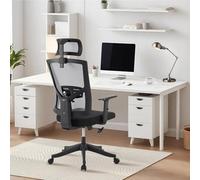 Zstar Chaise de Bureau Ergonomique Dossier Haut - Soutien Lombaire et Appui-tête réglables - Accoudoirs relevables - Maille Respirante inclinable et roulettes Robustes - pour Bureau, Maison, Gaming -