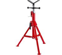 Zstar Chandelle de Levage Réglable 28-52 pouces, Support de Tube Lourd en Acier Rouge, Trépied Pliable avec Tête en V et Double Sécurité, Capacité 2500 lbs