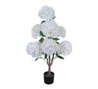 Zstar Hortensia Artificiel en Pot de 90 cm avec Fleurs et Feuilles, Grande Plante Artificielle pour décoration intérieure et extérieure, Salon, Balcon