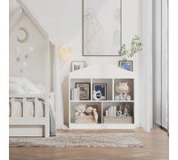 Zstar Petite bibliothèque Enfant Moderne en Forme de Maison - Meuble de Rangement MDF et PB Haute qualité pour Chambre d'enfant