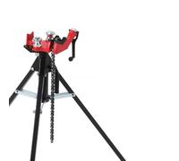 Zstar Support trépied pour tuyau avec étau à chaîne - Pieds acier pliables - Hauteur réglable - Stable, antidérapant - Idéal atelier, chantier, plomberie - Taille : 36-43 po