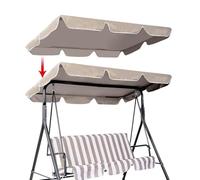 Zstar Toit de rechange pour balancelle de jardin, auvent pour balançoire, housse de toit, bâche de toit pour balancelle hollywoodienne, protection contre les rayons du soleil