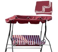 Zstar Toit de rechange pour balancelle de jardin, auvent pour balançoire, housse de toit, bâche de toit pour balancelle hollywoodienne, protection contre les rayons du soleil