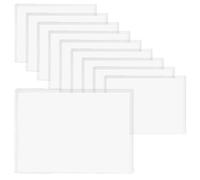 ZSUIQIN 10 Pièces A3 Modèle épais Pochette de Protection Rigide Transparente, Housse Archivage Étanche, Pochettes de Protection Transparentes, pour Bureau École Maison Restaurant (Horizontal)