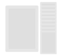ZSUIQIN 10 Pièces Pochettes Tansparentes,pour Bureau & Restaurant | PVC de qualité, 29,5x42cm, avec découpe centrale de 27x38,5cm. Résistant,durable et anti-casse, pour plannings et menus
