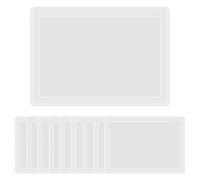 ZSUIQIN 10Pces Pochettes de Protection Transparentes,pour Bureau,Restaurant | PVC de qualité, 41.5x30cm, avec découpe centrale de 38.5x27cm. Résistant, durable et anti-casse, pour plannings et menus