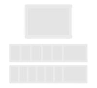 ZSUIQIN 14Pces Pochettes de Protection Transparentes,pour Bureau,Restaurant | PVC de qualité, 21.2x15.1cm, avec découpe centrale de 18x11.5cm. Résistant, durable et anti-casse, pour plannings et menus