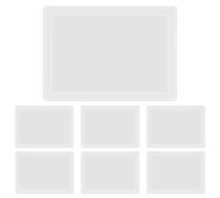 ZSUIQIN 7 Pces Pochettes de Protection Transparentes,pour Bureau,Restaurant | PVC de qualité, 30.1x21.1cm, avec découpe centrale de 27x18cm. Résistant, durable et anti-casse, pour plannings et menus