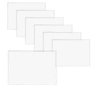 ZSUIQIN 7 Pièces A4 Protège-Albums avec Ouverture Supérieure (Horizontal) | PVC, 31x22cm,Transparent, Imperméable,Pour Feuilles de Travail, Partitions, Menus, Listes Tâches, Restaurants, Bars & Bureaux