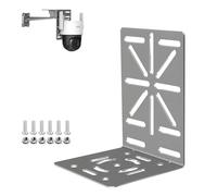 ZT-NET Support Mural en Forme de L pour caméra de vidéosurveillance | montage en Acier Inoxydable pour caméra de vidéosurveillance, support d'installation universel avec trous