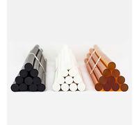 ZTBH Lot de 30 bâtons de colle thermofusible en polyamide, température de 150 degrés, 11 mm, noir et blanc, pour pistolet à colle
