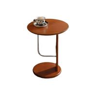 ZTHYSHOZ Tables Basses Small Round Side Table Bedroom - Compact Coffee Martini for Spaces Living Room(Cherry Red)