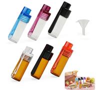 Ztolbriy Lot de 6 sniffer doseur étanches - Mini bouteilles anti-fuite pour sel, poivre, épices - Idéaux pour le camping, la cuisine et les voyages | Flacon de poudre avec cuillère