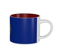 ZTPOWQA New Hampshire State Flag Print Men Women Grande Capacité Céramique Mugs Home Office Kitchen Café Outdoor Gift