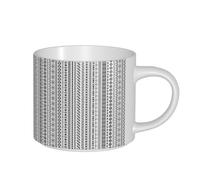ZTPOWQA Tasses en céramique de grande capacité pour homme et femme, motif rayures triangulaires, bohème, pour la maison, le bureau, la cuisine, le café