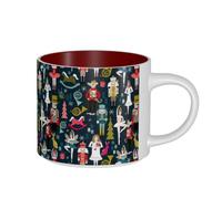 ZTPOWQA Tasses en céramique de grande capacité pour la maison, le bureau, la cuisine, le café - Motif casse-noisette - Pour femme