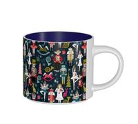 ZTPOWQA Tasses en céramique de grande capacité pour la maison, le bureau, la cuisine, le café - Motif casse-noisette - Pour femme