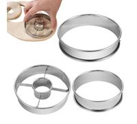 Zuasdvnk Lot de 3 emporte-pièces réutilisables pour beignets, beignets, beignets et beignets