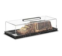 Zuasdvnk Plateau de Service Acrylique, Plateau à gâteau rectangulaire - Rectangulaire Cookie Storage Serving Very | Support de Dessert Multifonctionnel, vitrine pour la Maison pour la Cuisine