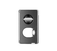 ZUC Outil professionnel 5 en 1 coupe-cigare, coupe en V de précision et tondeuse plate avec support caché, accessoire en métal à motifs artistiques, outil multifonction portable (C)