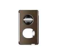 ZUC Outil professionnel 5 en 1 coupe-cigare, coupe en V de précision et tondeuse plate avec support caché, accessoire en métal à motifs artistiques, outil multifonction portable (I)