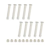 Zueyen 10 pièces goupilles de joint en plastique et joints en caoutchouc pour piscine - Connecteur de piscine de remplacement - pour cadre et pièces de rechange pour piscine Intex (7 cm/2,76 pouces)