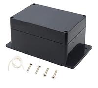 Zulkit Boîte de dérivation étanche à la poussière IP65 ABS universelle avec oreille fixe Noir 6.30 x 4.33 x 3.54 in / 160 x 110 x 90 mm