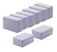 Zulkit Lot de 8 boîtes de jonction en plastique ABS pour projets électriques Blanc 55 x 35 x 20 mm
