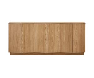 ZUMA - Buffet en bois et placage chêne naturel L200 Marron clair