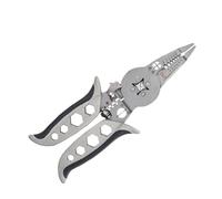 Zunate 10 en 1 Pince à Dénuder pour Plomberie Appareil (1 paquet) | Outil à main multifonctionnel, pince à sertir à cliquet, poignée ergonomique, tournevis à écrou hexagonal, acier compact